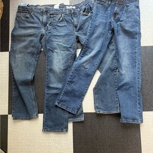 Lot of 3: Boys Blue Jeans Size 14 (Levi and Lee)